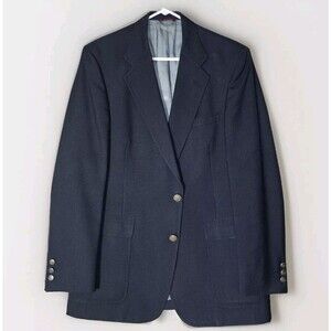 Hart Schaffner Marx Jack Nicklaus Golden Bear Blazer Size 42R Sports Coat Blue